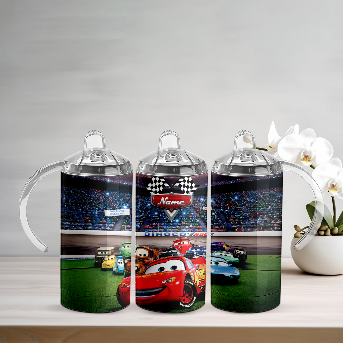 Cars Racing Personalised 12oz Tumbler