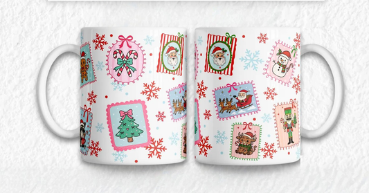 Christmas Stamps Mug