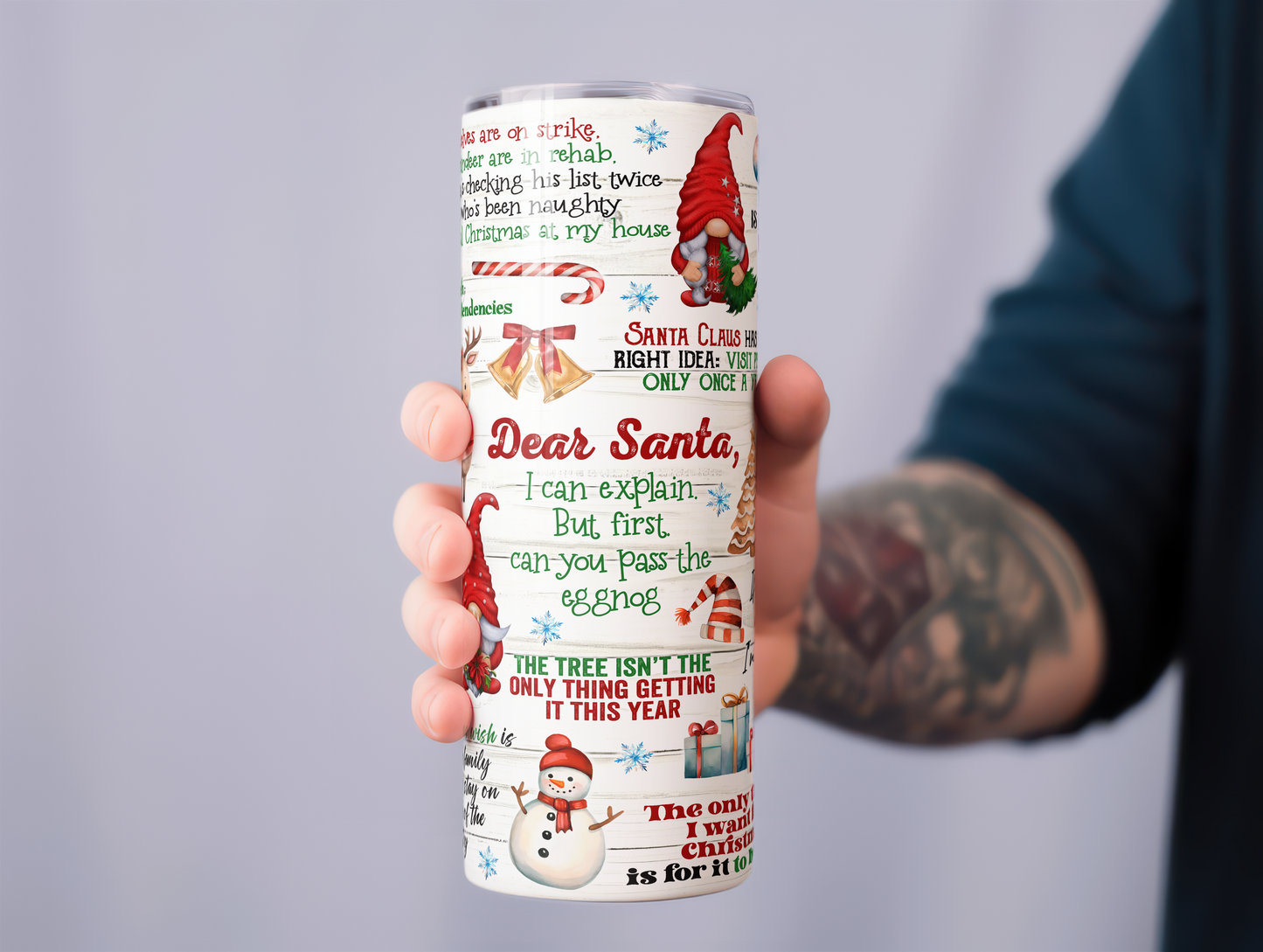 Dear Santa Christmas Tumbler