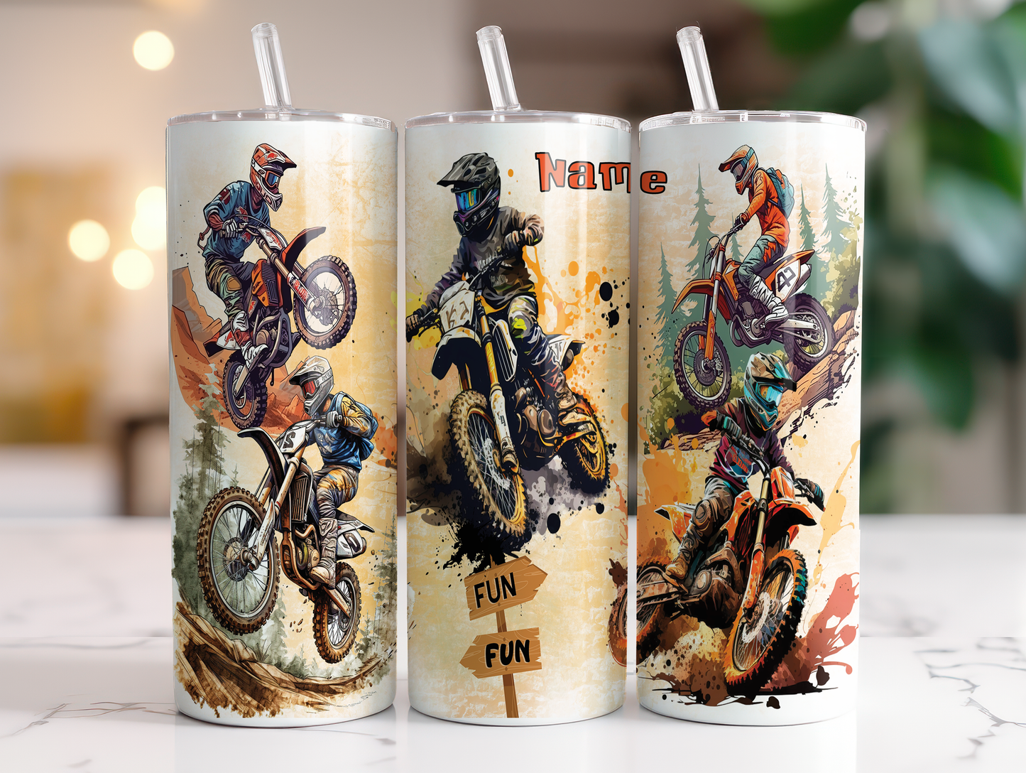 Dirtbike 20oz Tumbler