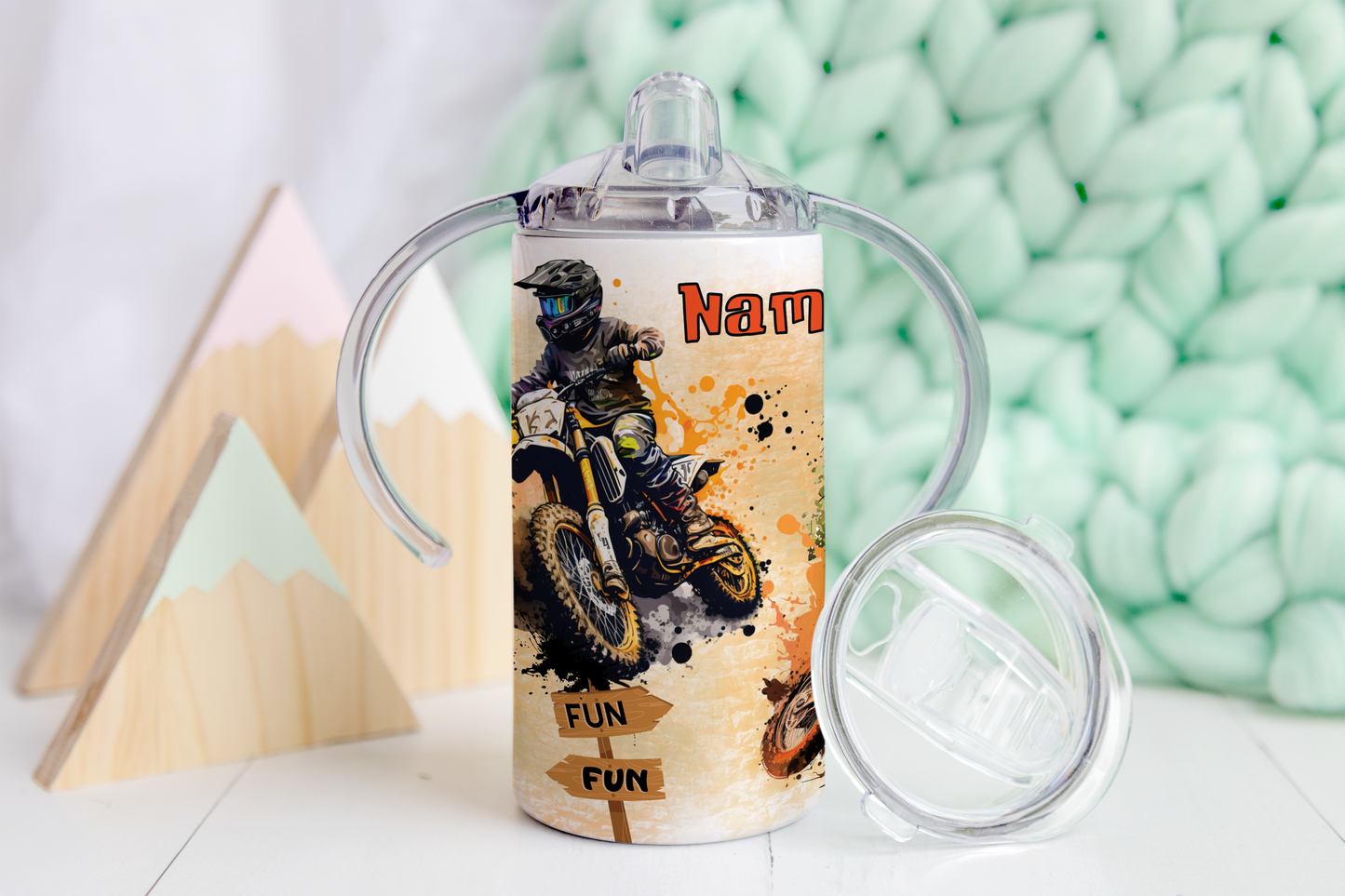Dirtbike Sippy Tumbler