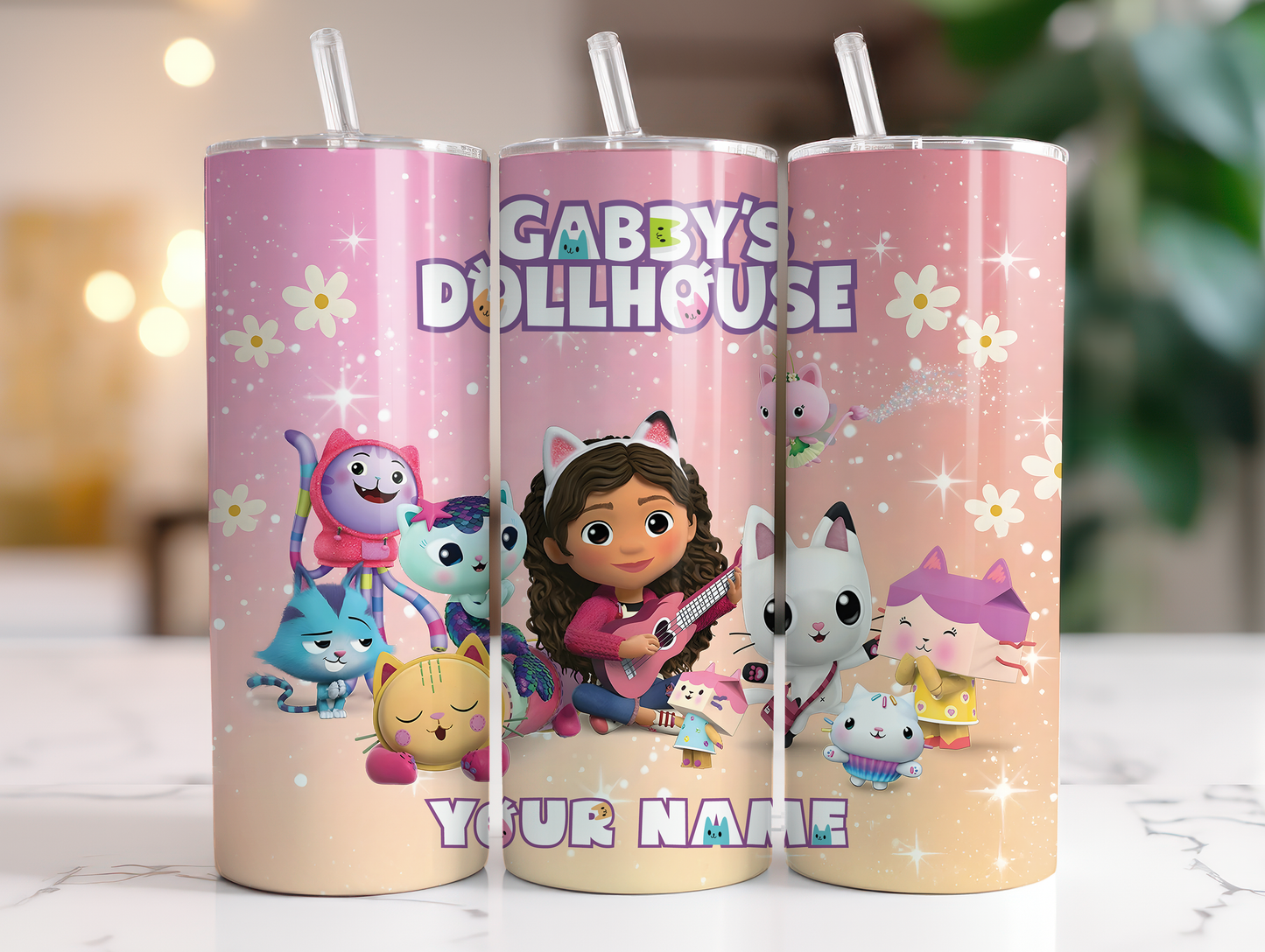 Gabby's Dollhouse Pink 20oz Tumbler