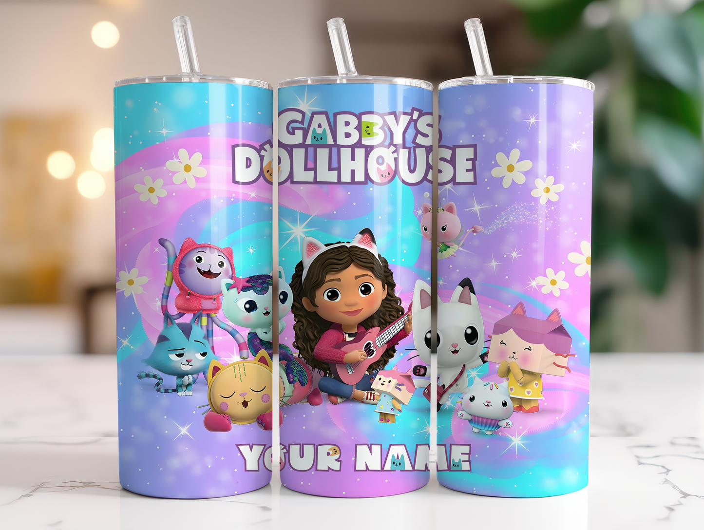 Gabby's Dollhouse Purple 20oz Tumbler