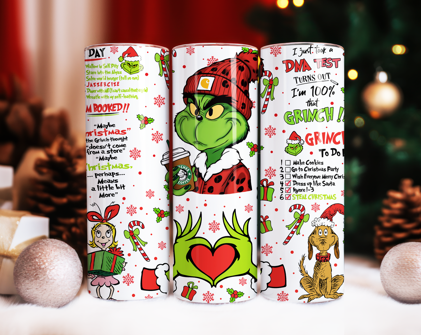 Grinch Christmas Tumbler