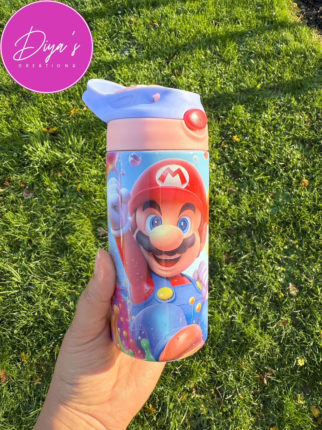 Super Mario & Princess Peach Children's Tumbler