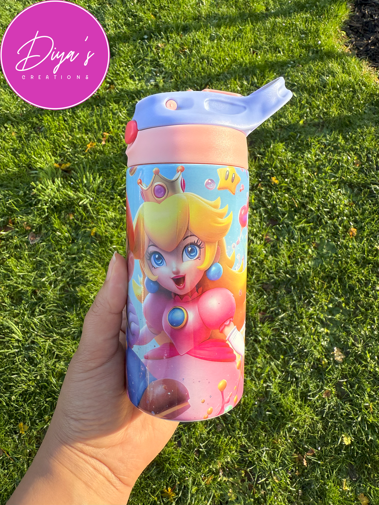 Super Mario & Princess Peach Children's Tumbler