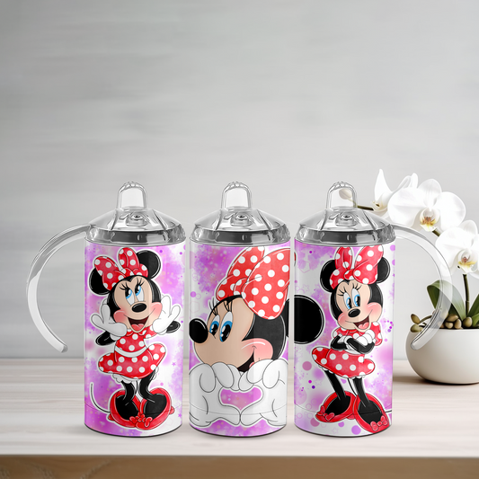 MM Heart Pink Sippy Tumbler