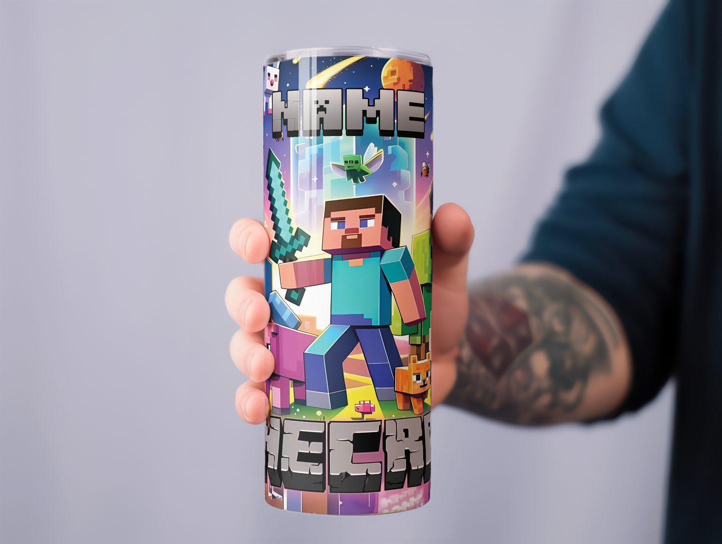 Minecraft 1 Personalised 20oz Tumbler