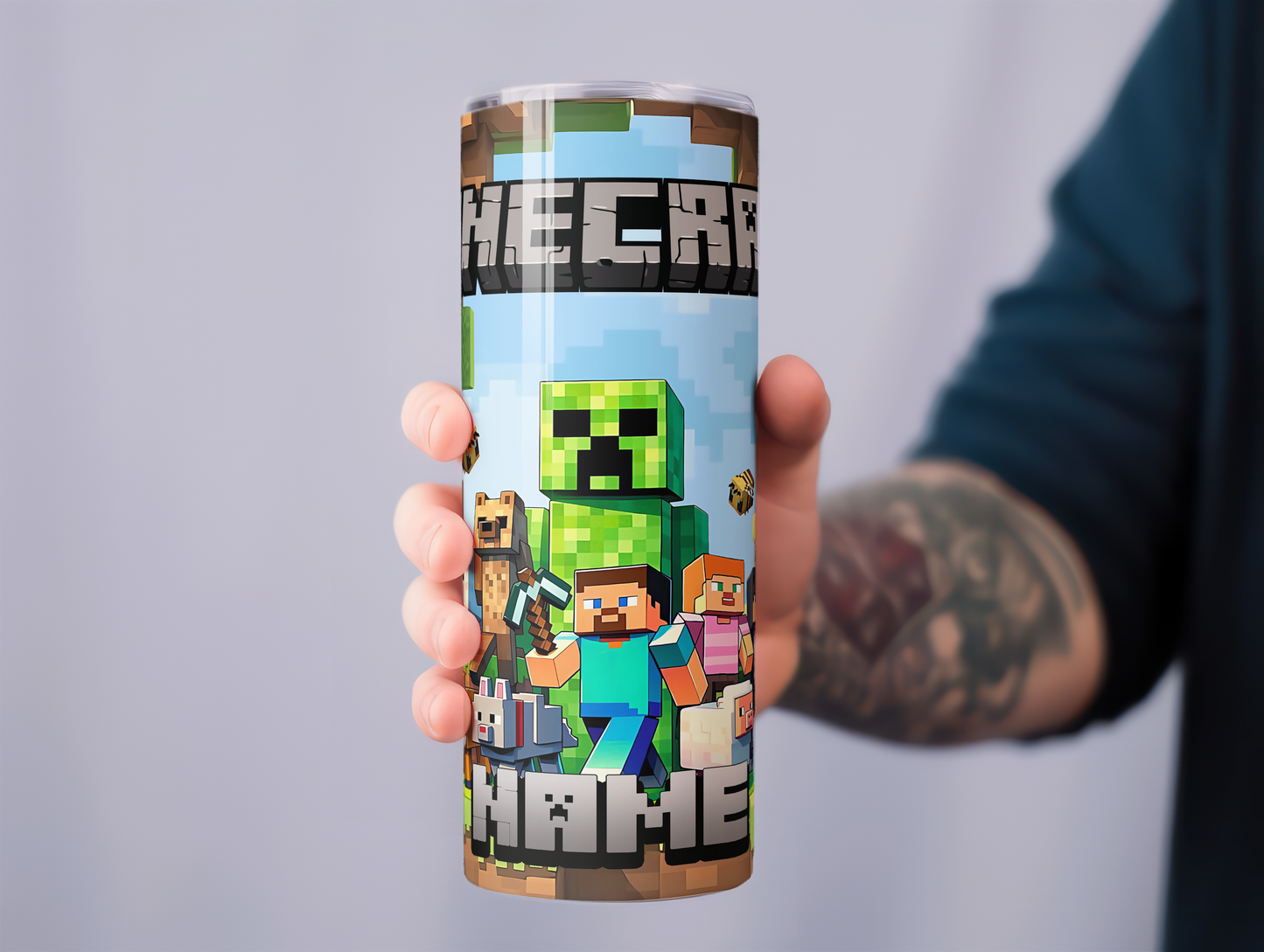 Minecraft 2 Personalised 20oz Tumbler