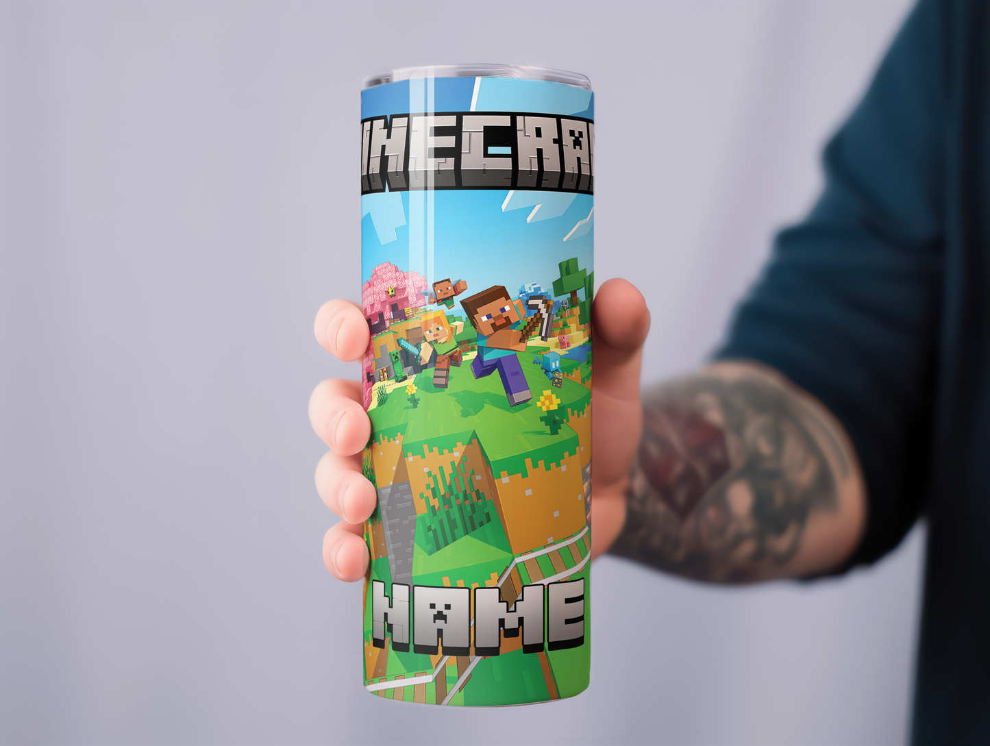 Minecraft 3 Personalised 20oz Tumbler