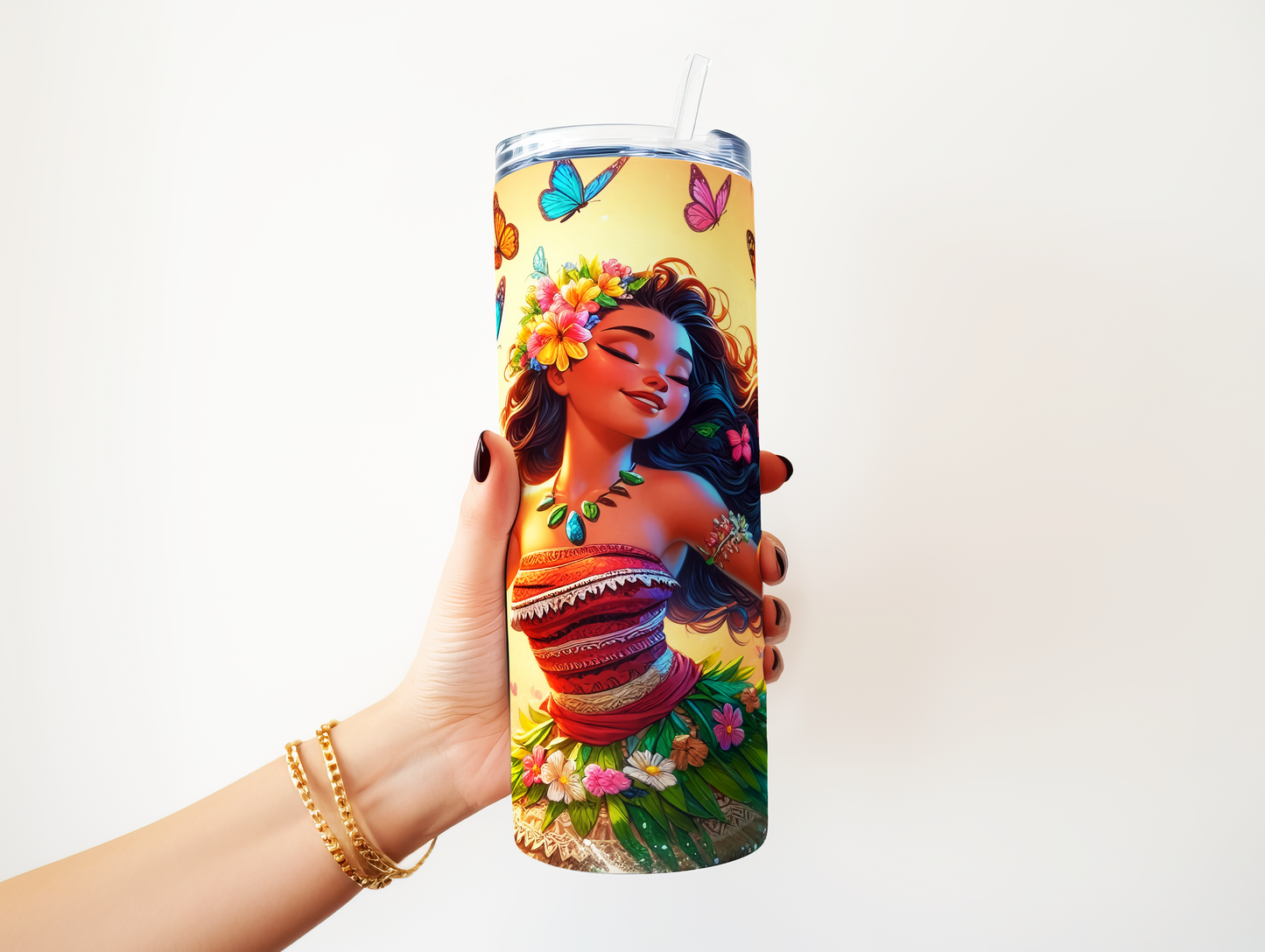 Moana Butterfly Tumbler