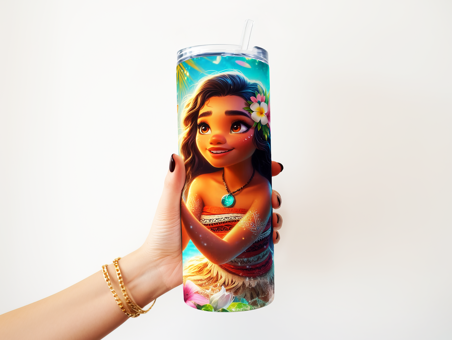 Moana Glowing Butterfly Tumbler