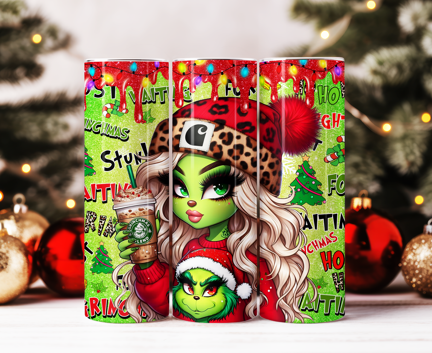 Mrs. Grinch Christmas Tumbler