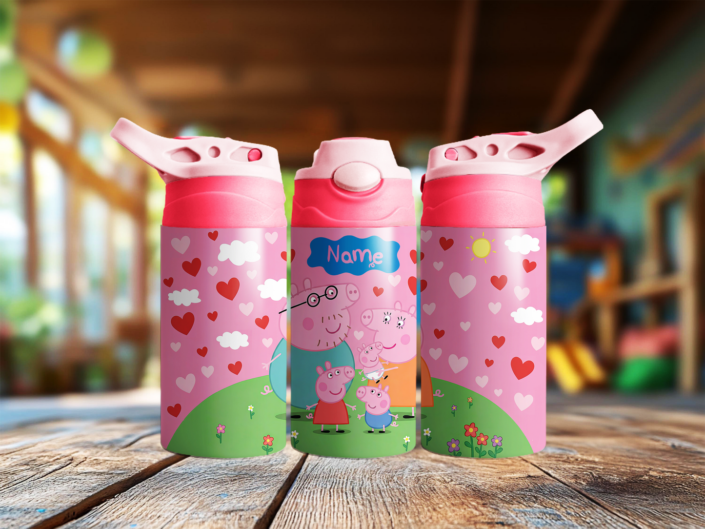 Peppa Pig & Family Hearts 12oz Tumbler