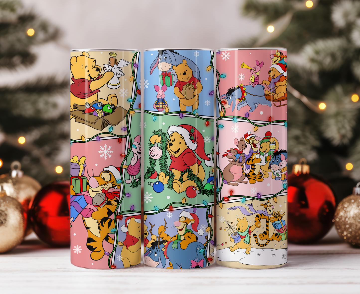 Winnie The Pooh Christmas Tumbler