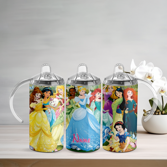 Princesses Personalised Sippy Tumbler
