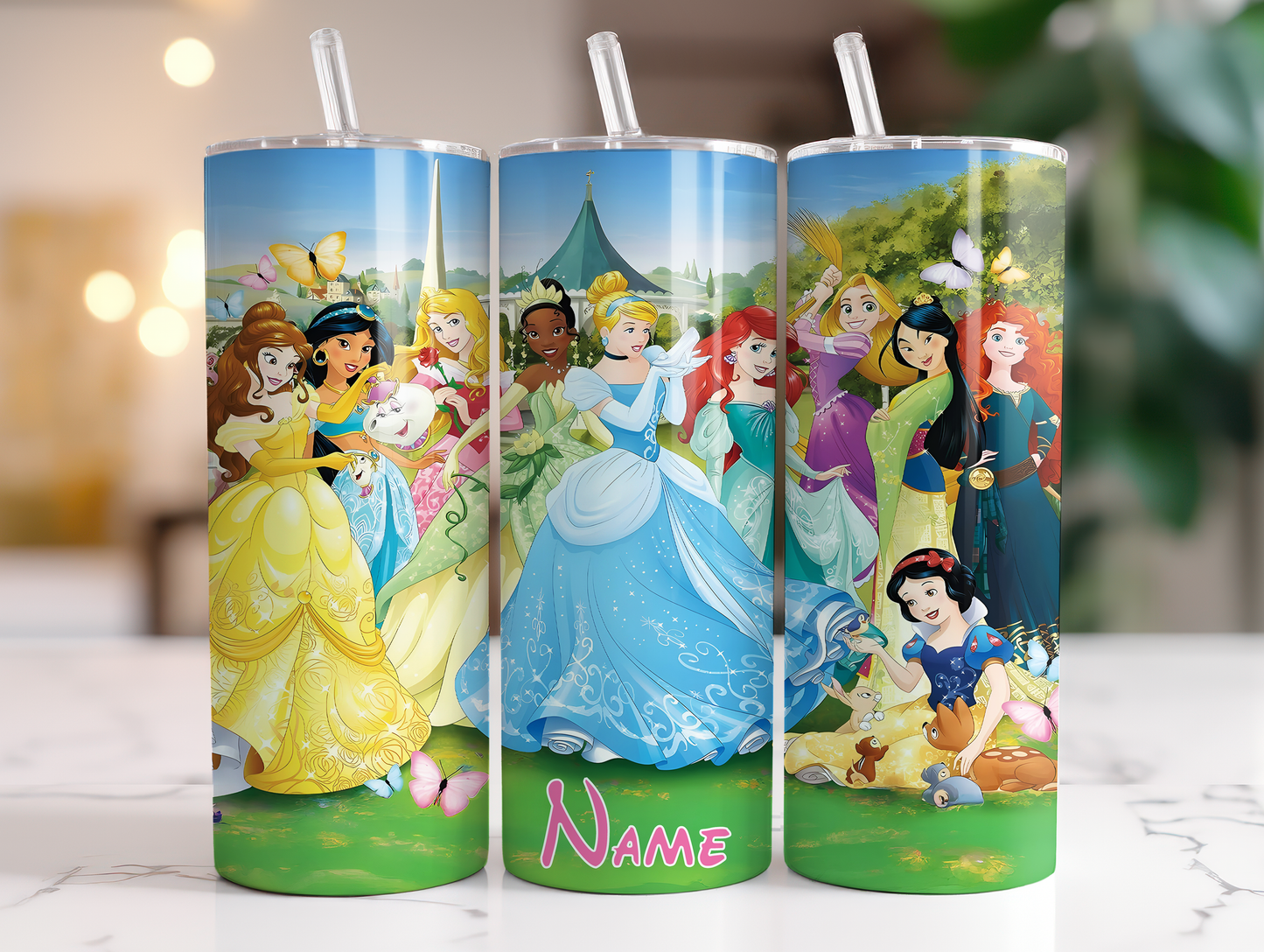 Princesses Personalised 20oz Tumbler