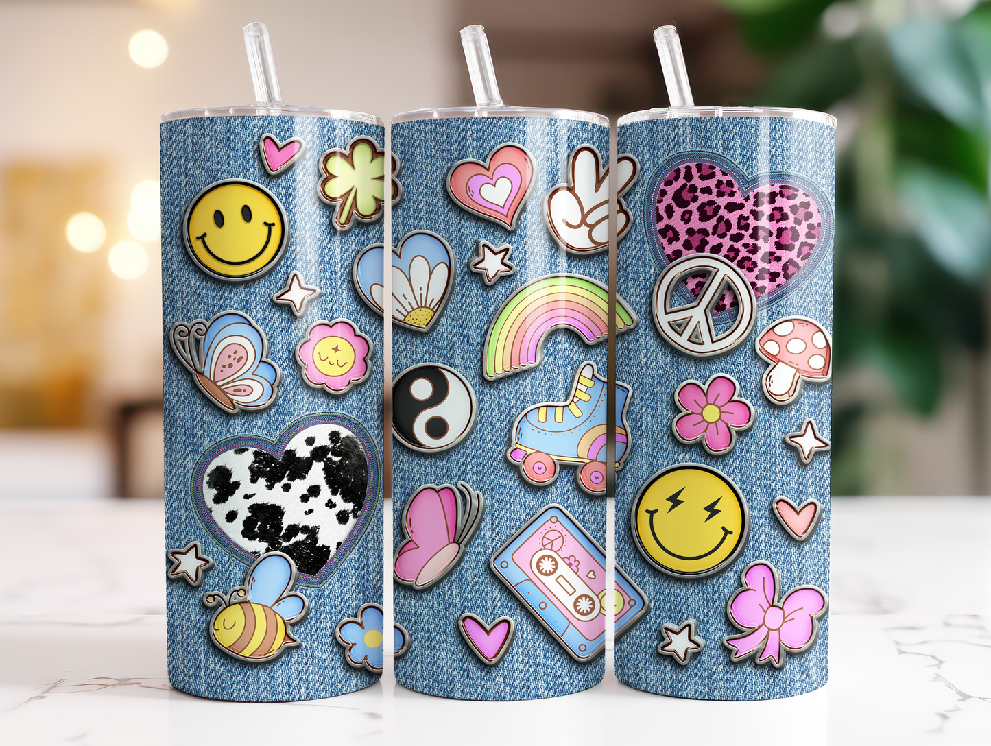 Retro Pins 20oz Tumbler