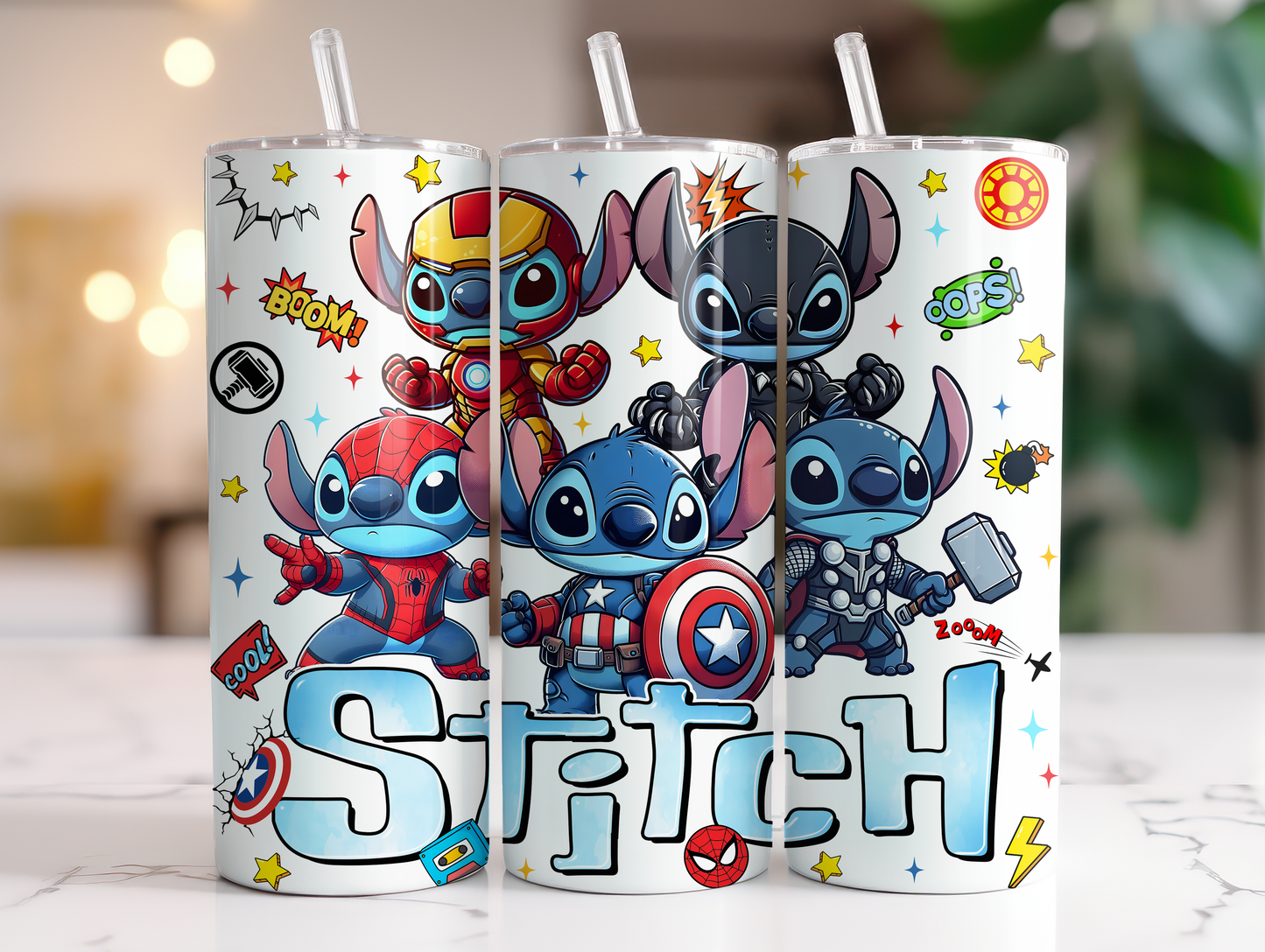 Stitch Superhero 20oz Tumbler