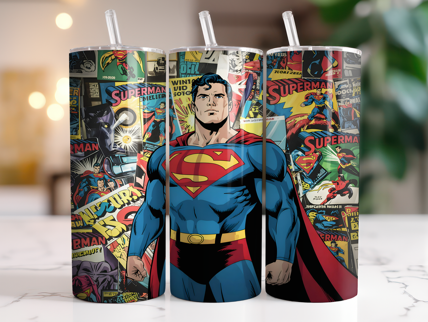 Superman Comic 20oz Tumbler