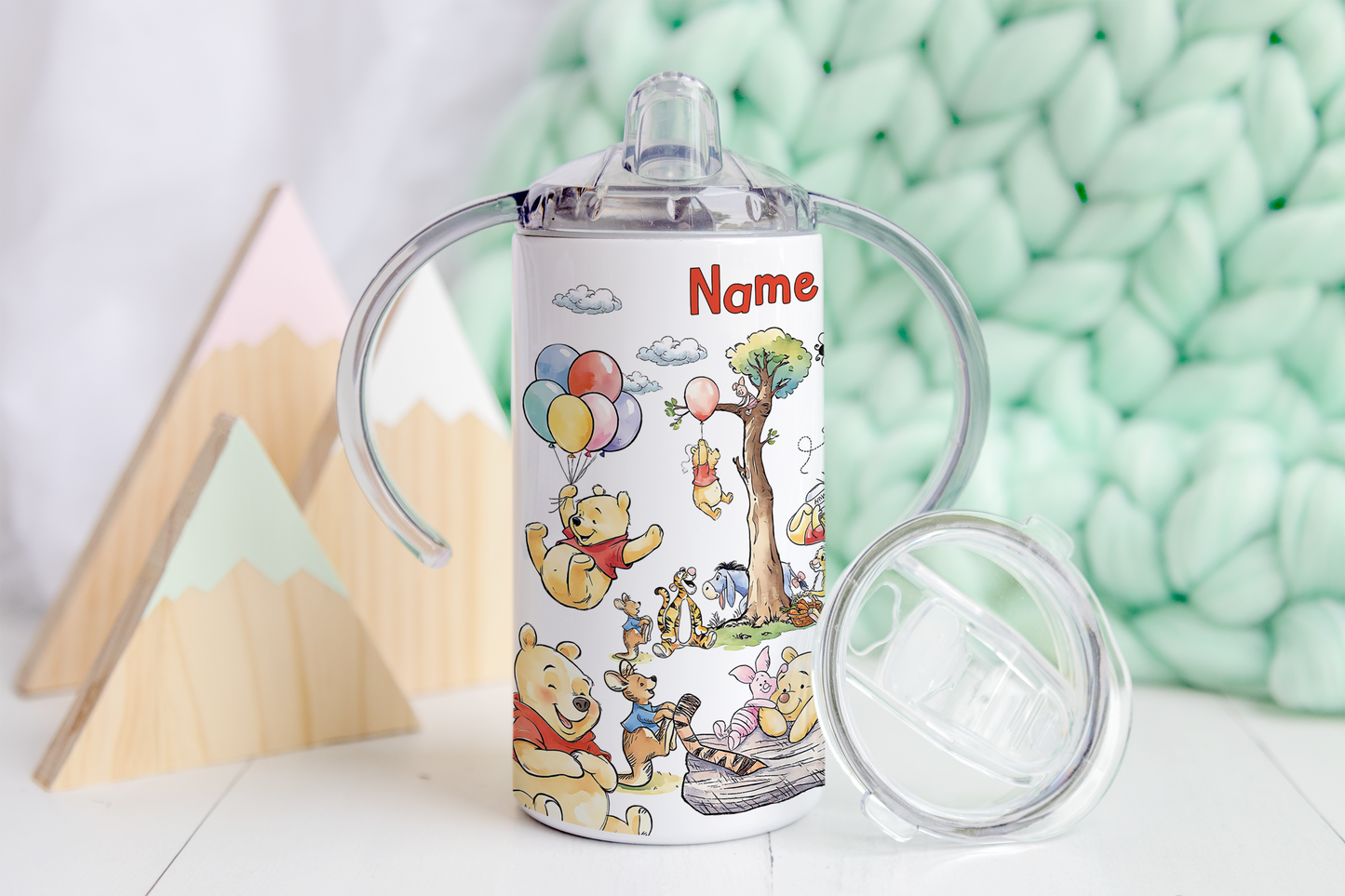 Winne The Pooh Collage 12oz Tumbler