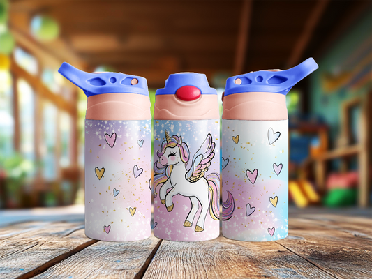 Unicorn & Hearts Children's Tumbler